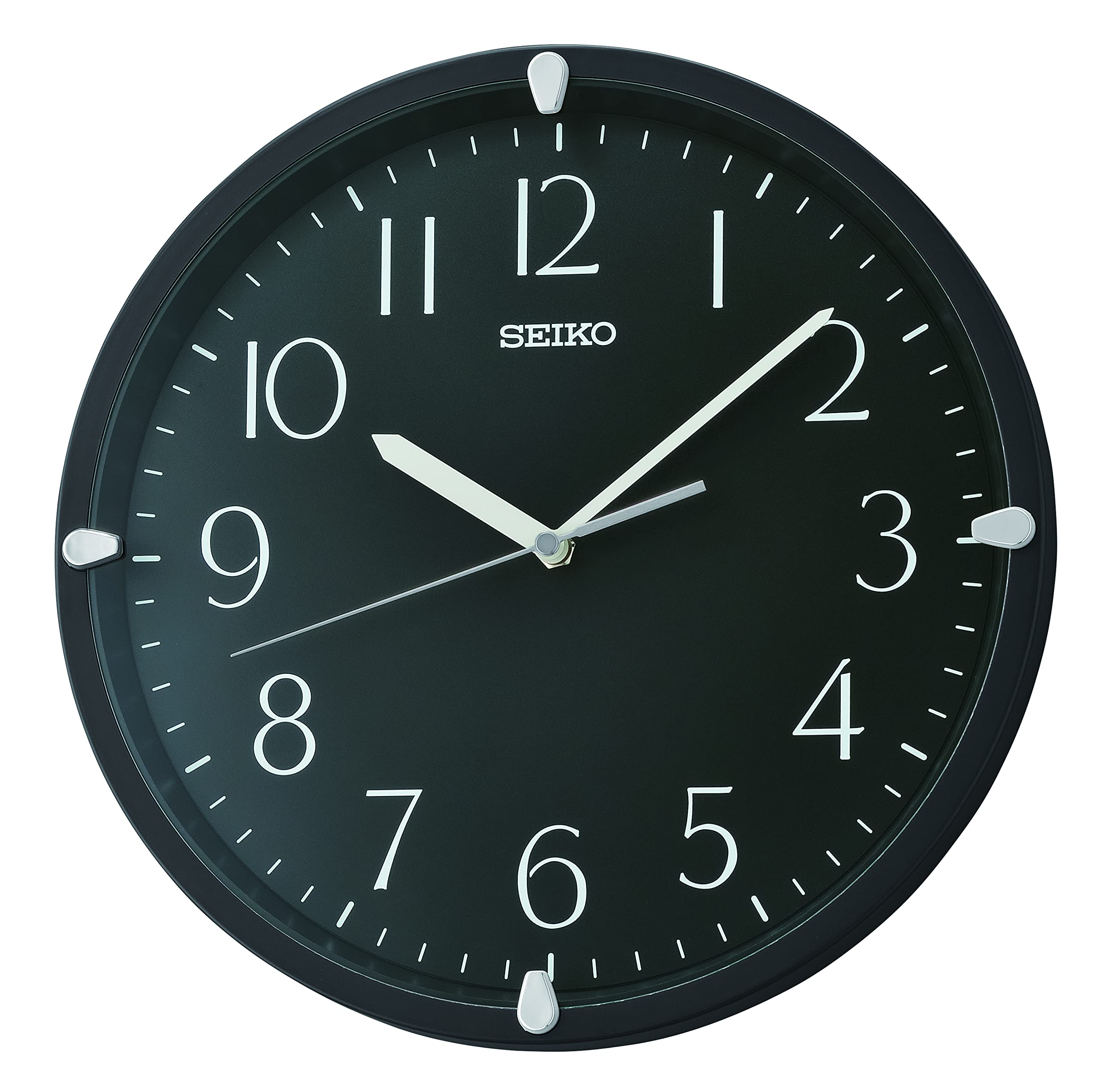 Foto 2 pulgar | Reloj de Pared Seiko Kuota Negro de 30 cm de Diámetro - Venta Internacional