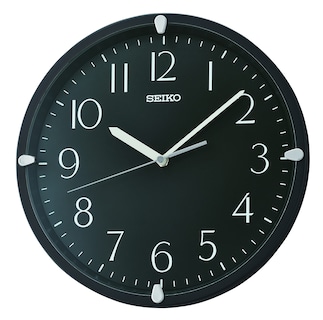 Foto 1 | Reloj de Pared Seiko Kuota Negro de 30 cm de Diámetro - Venta Internacional