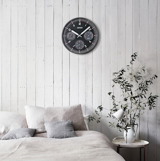 Foto 4 | Reloj de Pared Seiko Shelby 33 Cm Negro Con Temperatura - Venta Internacional