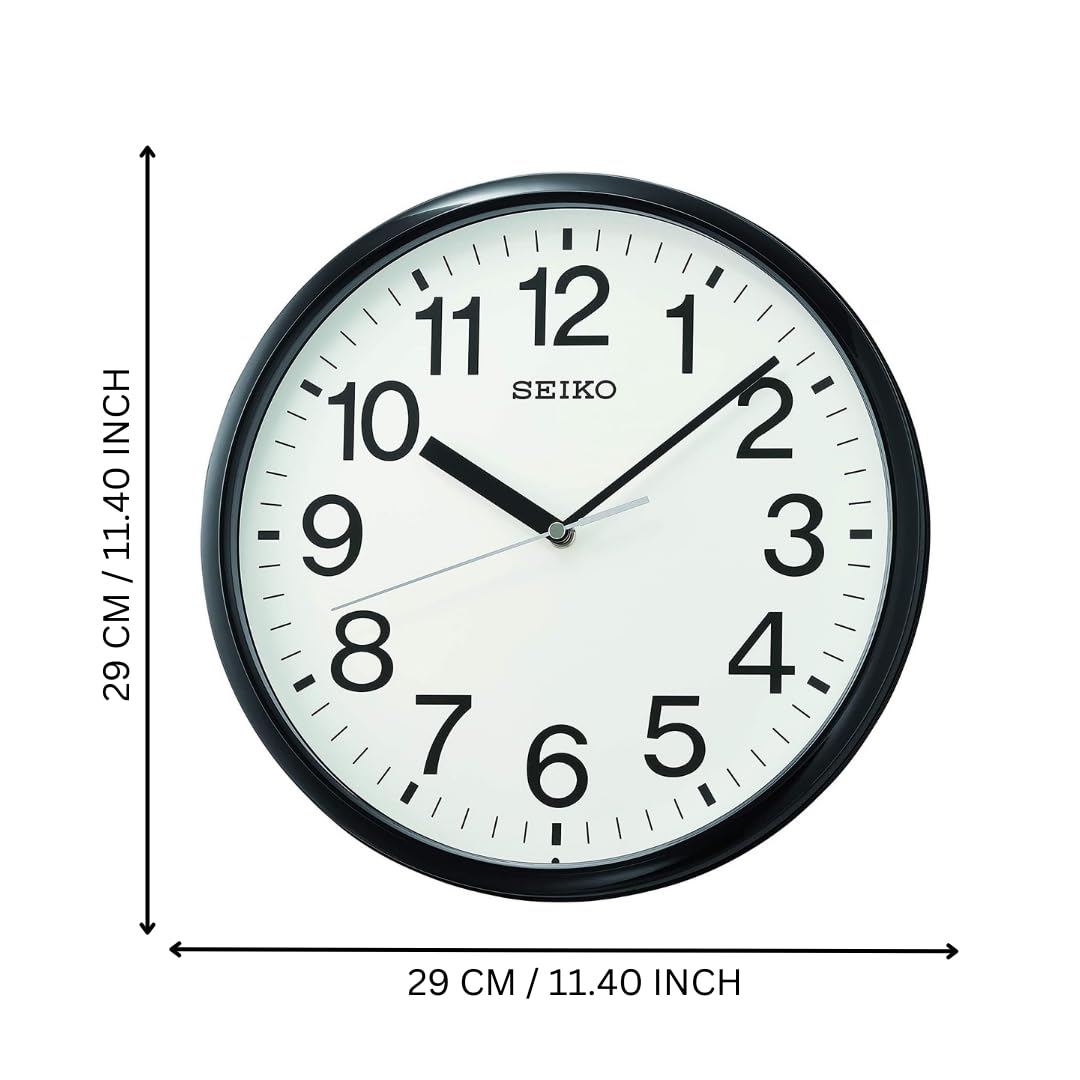 Foto 4 | Reloj de Pared Seiko Business 30 cm Negro - Venta Internacional