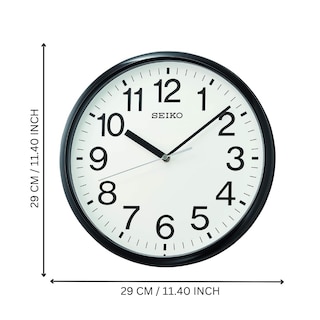 Foto 4 | Reloj de Pared Seiko Business 30 cm Negro - Venta Internacional