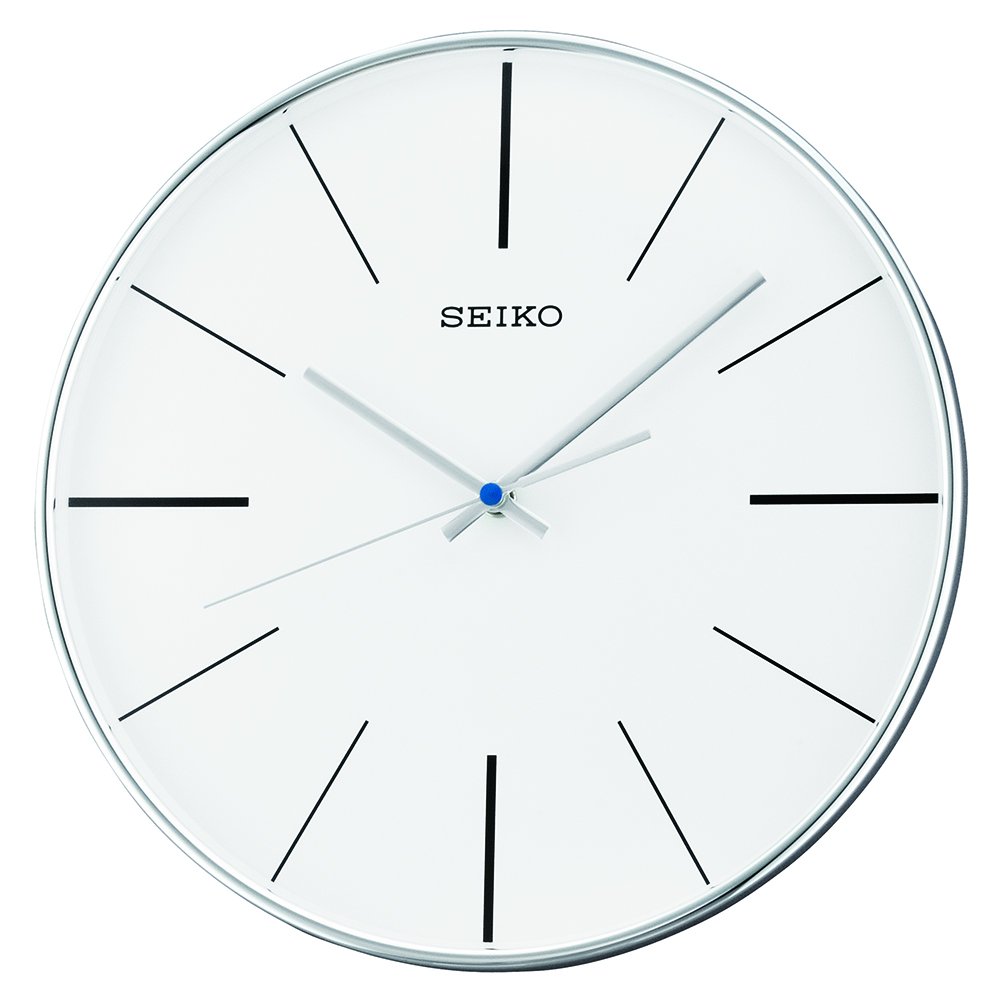 Foto 2 pulgar | Reloj de Pared Seiko con Carcasa Analógica de Cuarzo Plateado - Venta Internacional