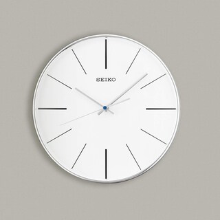 Foto 3 | Reloj de Pared Seiko con Carcasa Analógica de Cuarzo Plateado - Venta Internacional