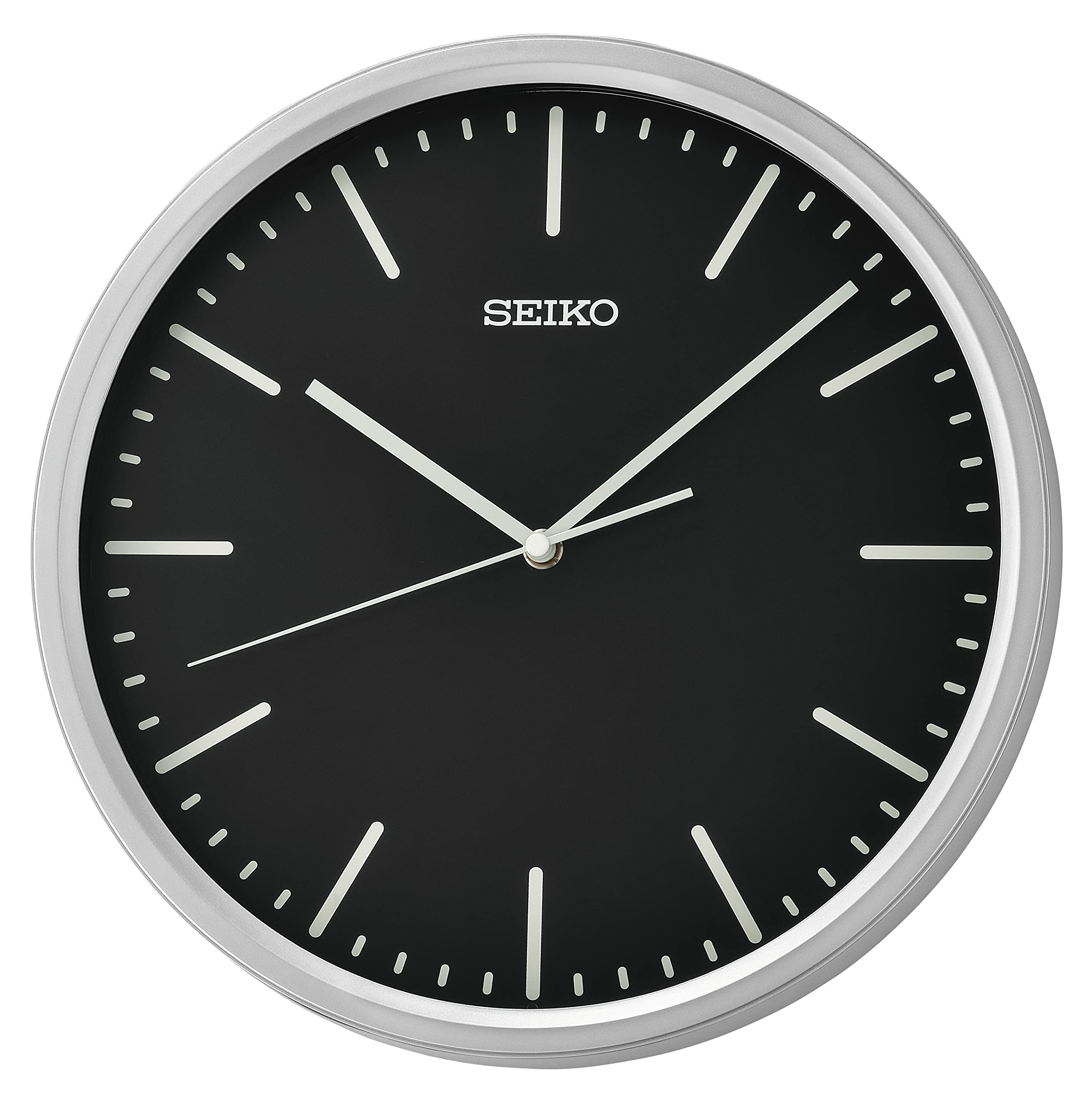 Reloj de Pared Seiko Sano 30 cm Plateado Metalizado - Venta Internacional