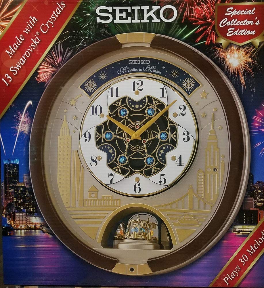 Foto 5 pulgar | Reloj de Pared Seiko Swarovski Melody In Motion Edición 2019 - Venta Internacional