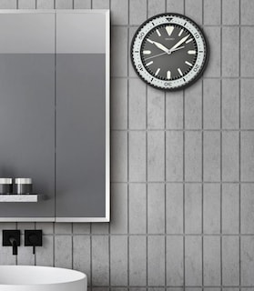 Foto 2 | Reloj de Pared Seiko Heritage Design Plateado de 30 cm con Esfera Luminosa - Venta Internacional