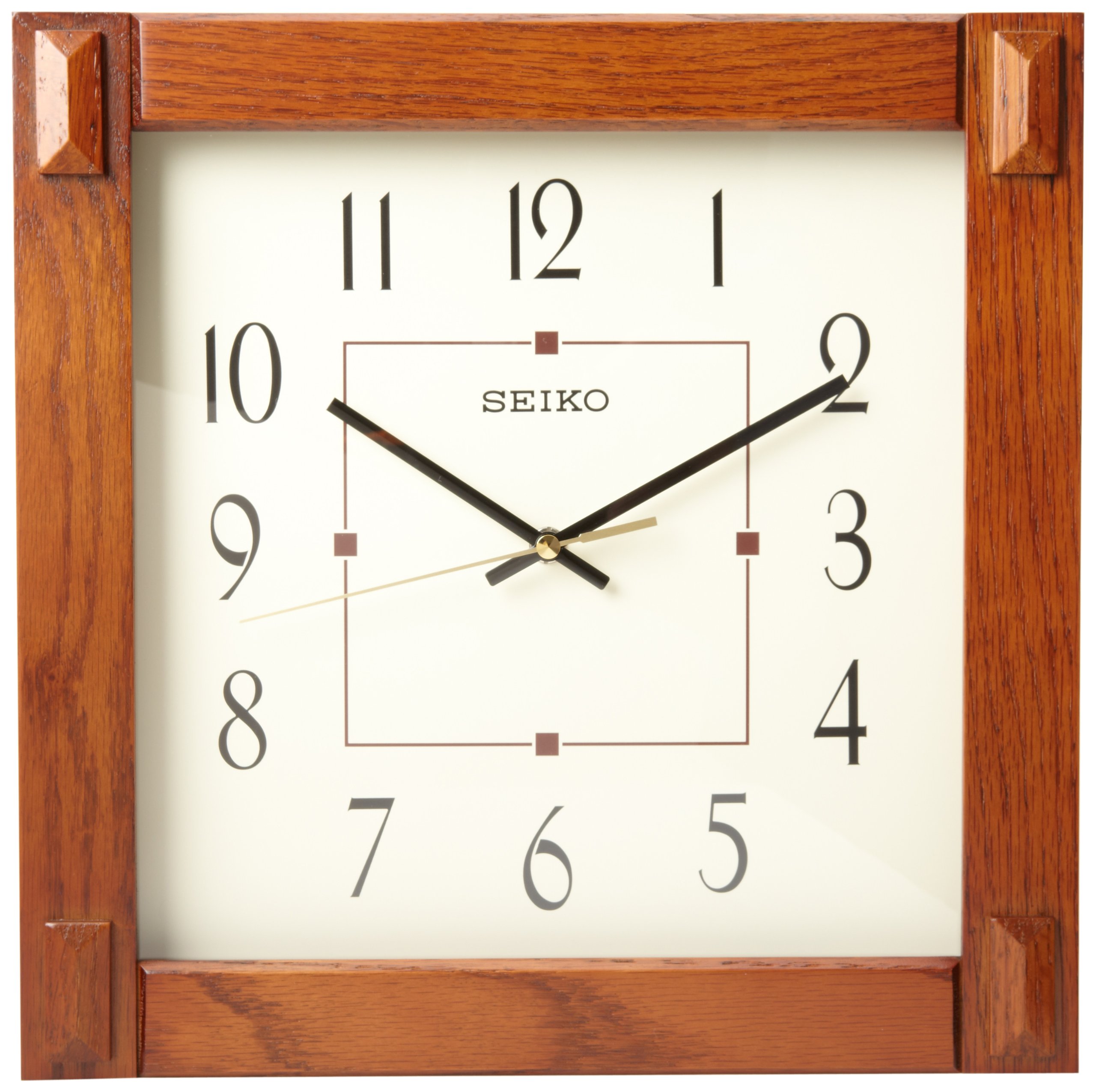 Reloj Seiko Marco de Madera Marrón 33 X 33 cm - Venta Internacional