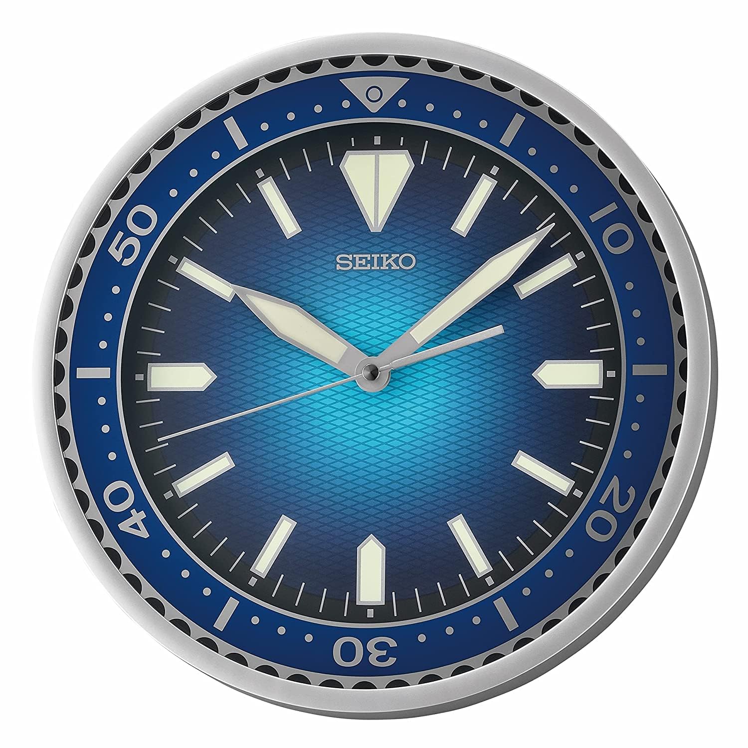 Foto 1 | Reloj de Pared Seiko Heritage Design con Esfera dDe 30 Cm color Azul - Venta Internacional