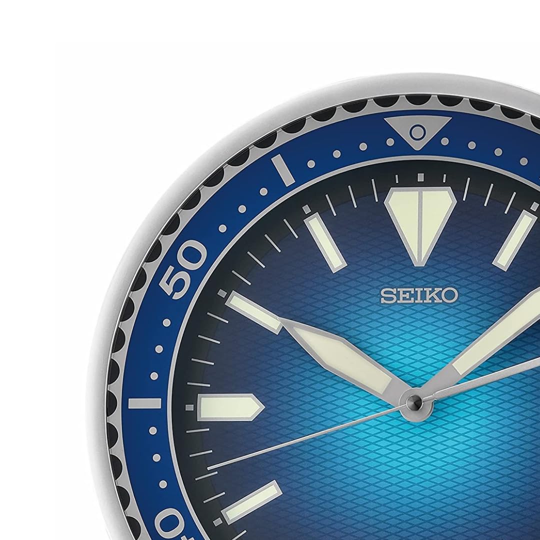 Foto 5 pulgar | Reloj de Pared Seiko Heritage Design con Esfera dDe 30 Cm color Azul - Venta Internacional