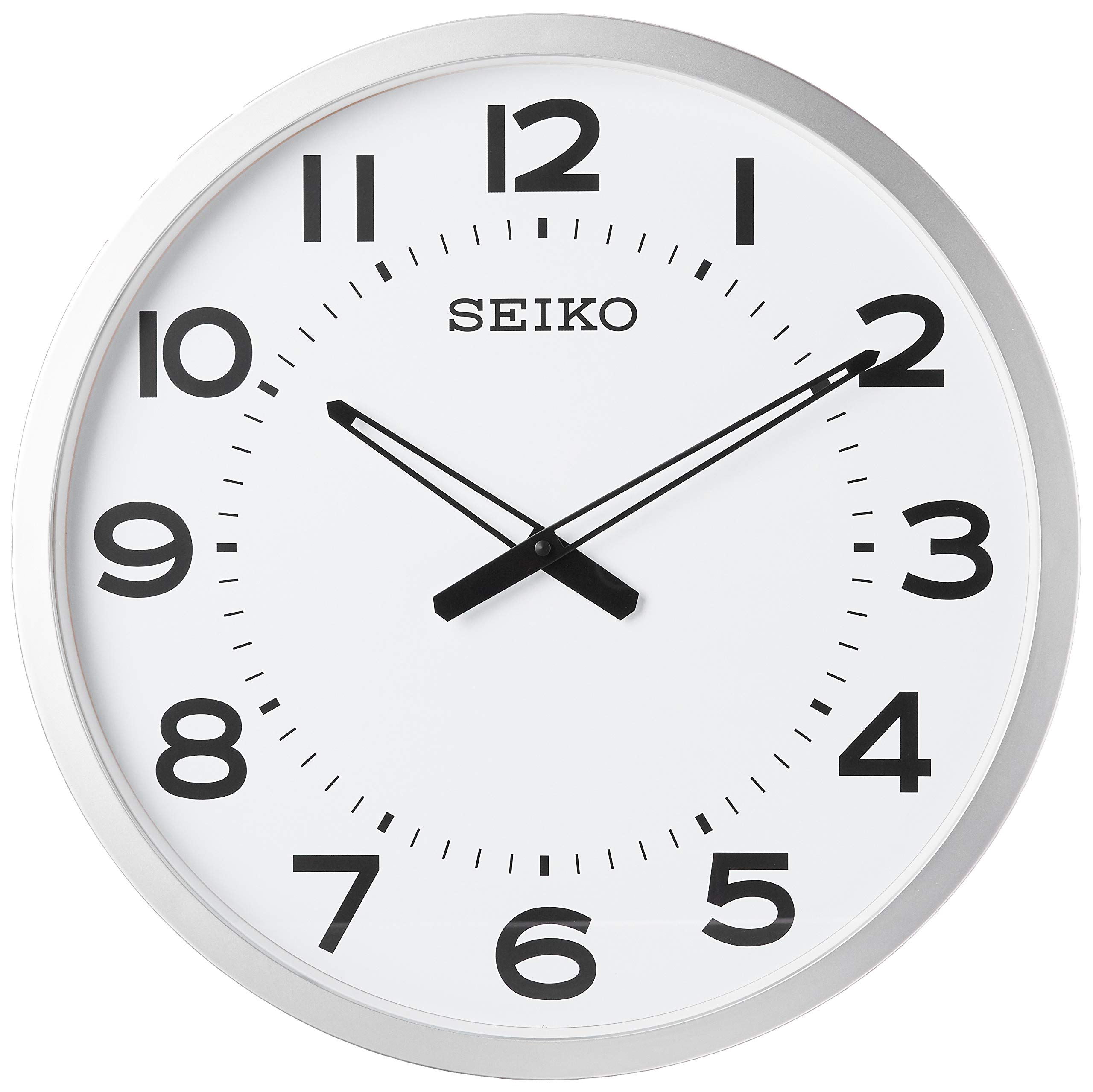 Foto 2 | Reloj De Pared Seiko Ultramoderno Tono Plateado 50 Cm De Diámetro - Venta Internacional