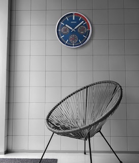Foto 4 | Reloj de Pared Seiko Shelby II No Hace Tictac Azul 33 cm - Venta Internacional