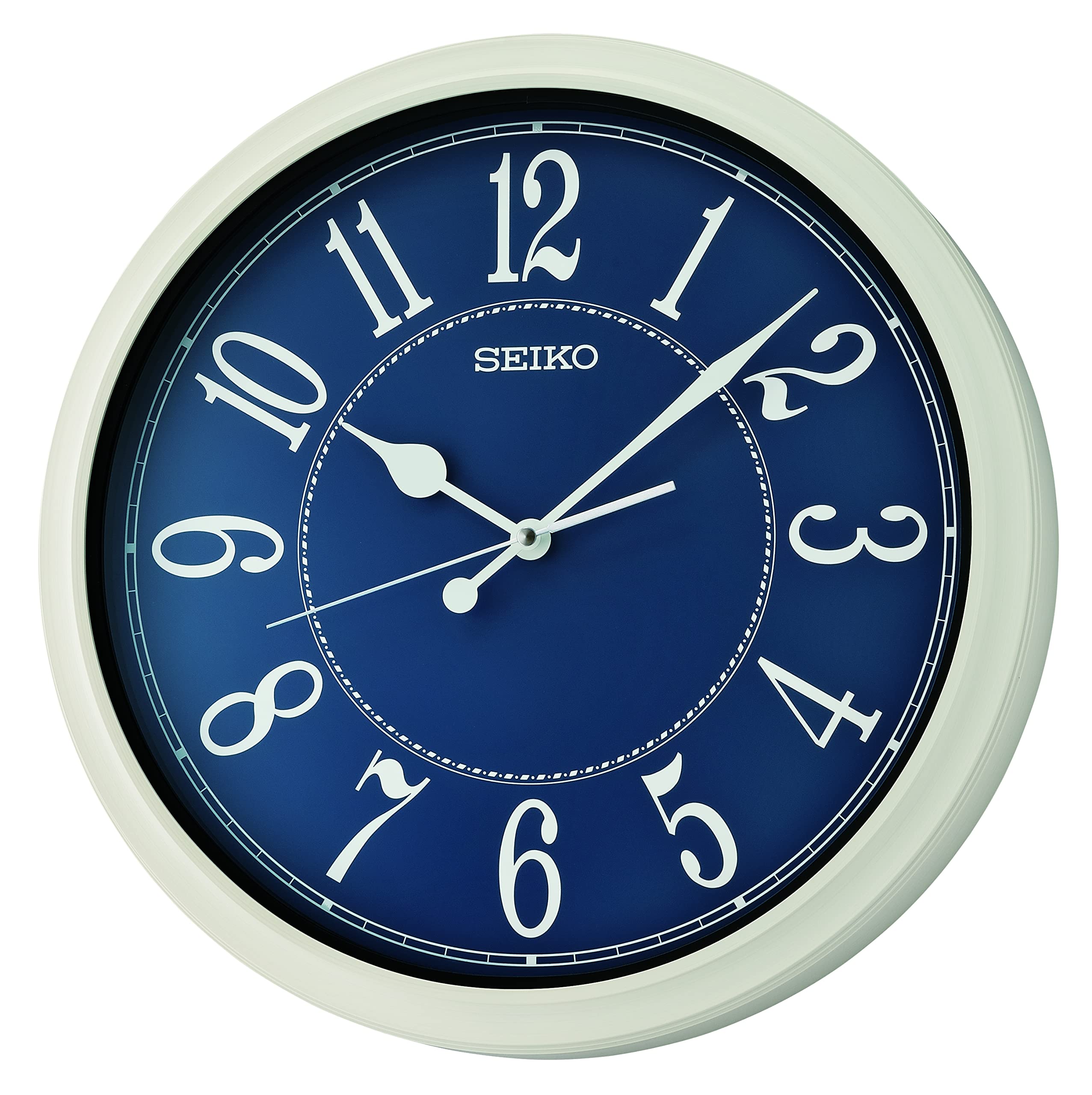 Foto 2 pulgar | Reloj de Pared Seiko Cottage 40 cm Azul Rústico con Temática Playera - Venta Internacional