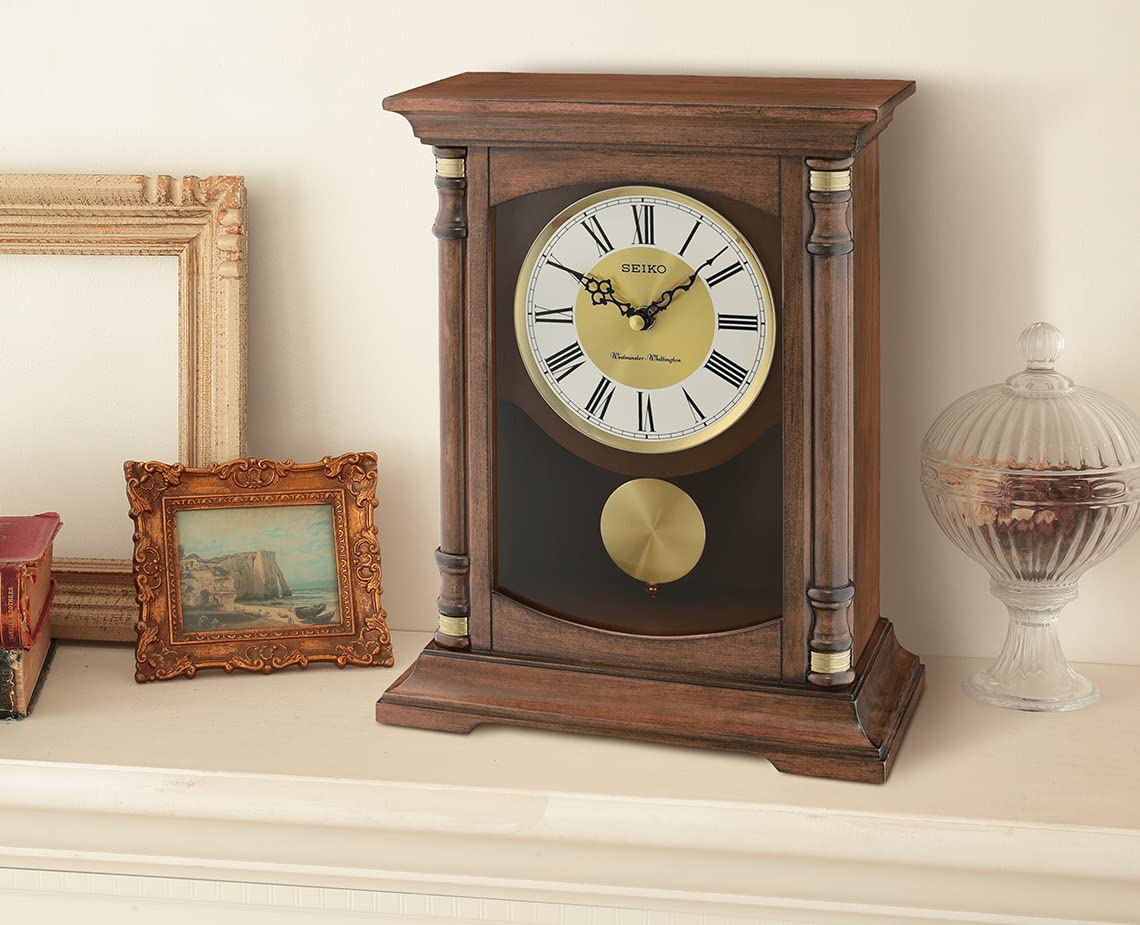 Foto 3 pulgar | Reloj Seiko Baron Mantel Chime Brown Con Westminster & Whittington - Venta Internacional