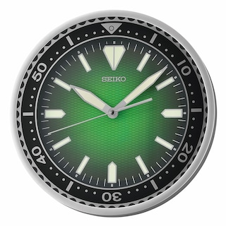 Foto 1 | Reloj De Pared Seiko Heritage Design Con Esfera De 30 Cm, Color Verde - Venta Internacional.
