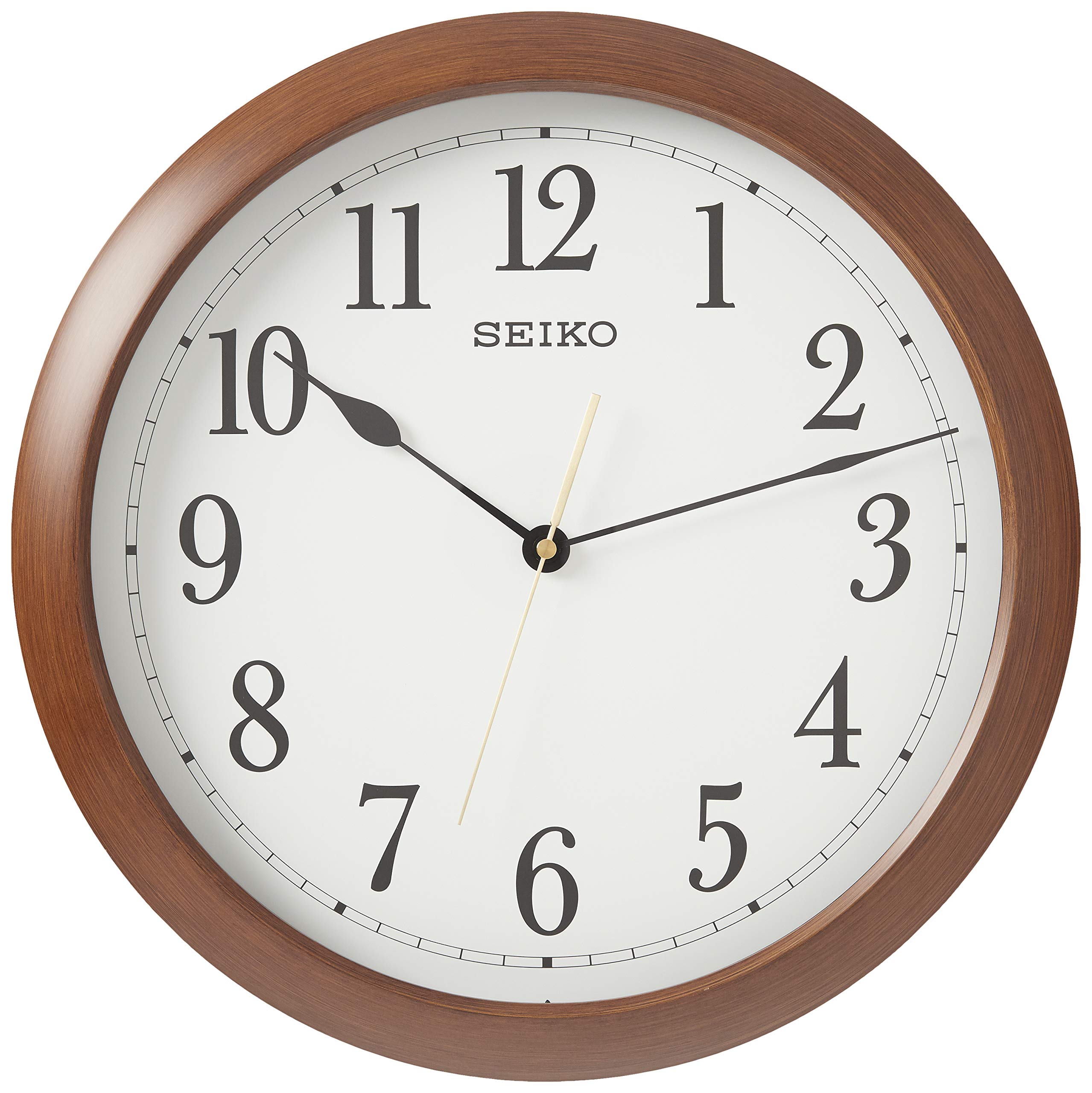 Foto 3 pulgar | Reloj De Pared Seiko Numerado Con Acabado En Madera, 40 Cm De Diámetro - Venta Internacional.