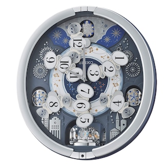 Foto 2 | Reloj De Pared Seiko Melodies In Motion Glittering Starry Night - Venta Internacional.