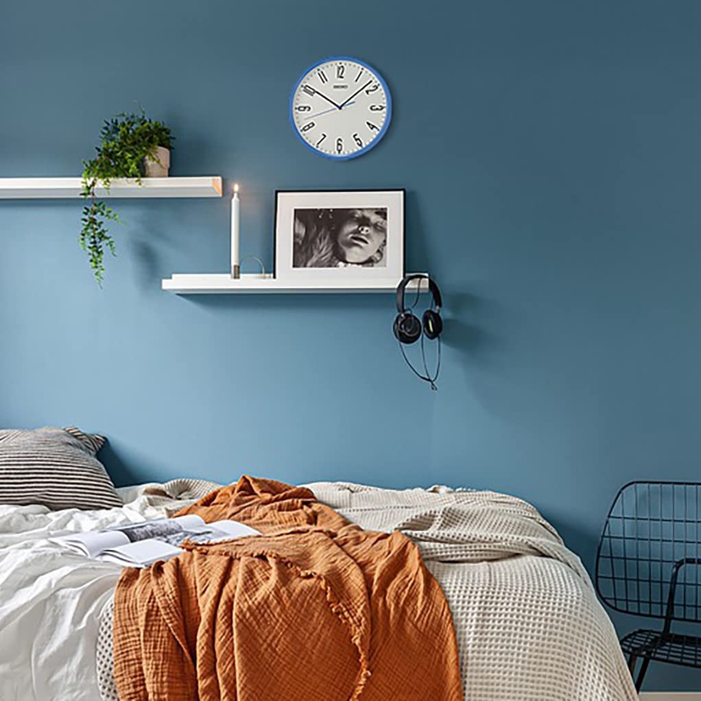 Foto 2 | Reloj de Pared Seiko Kihon Azul de 30 cm - Venta Internacional