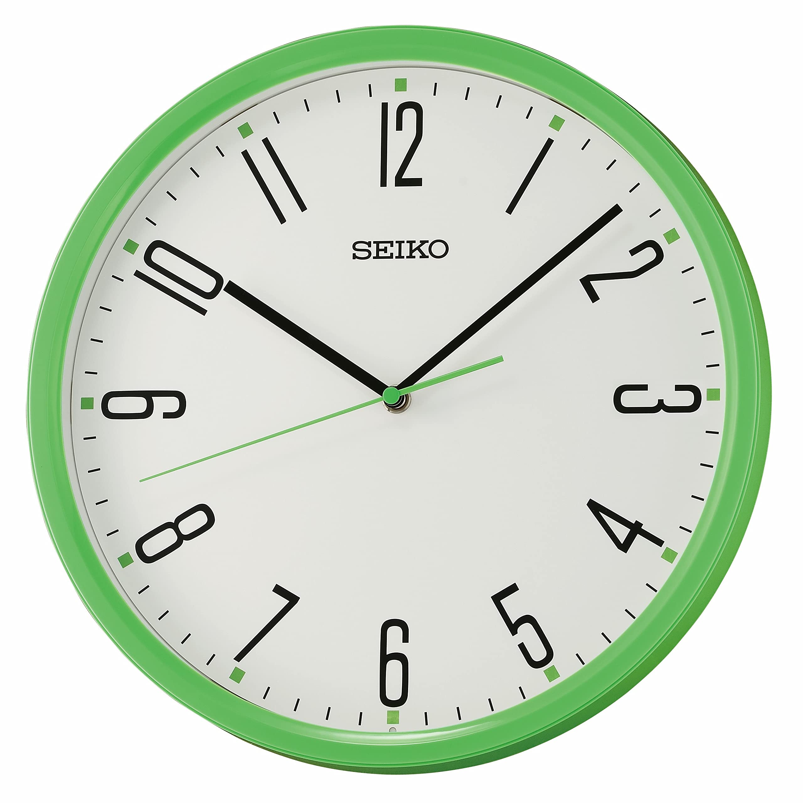 Foto 2 pulgar | Reloj De Pared Seiko Kihon, Color Verde, 33 Cm, Forma Redonda - Venta Internacional.