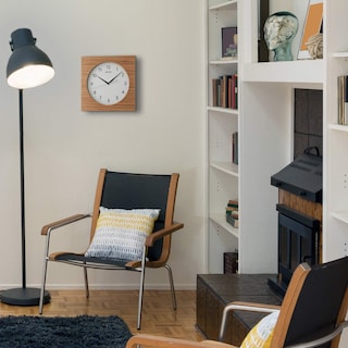 Foto 2 | Reloj de Pared Seiko Dylan Marrón Claro con Forma Cuadrada - Venta Internacional