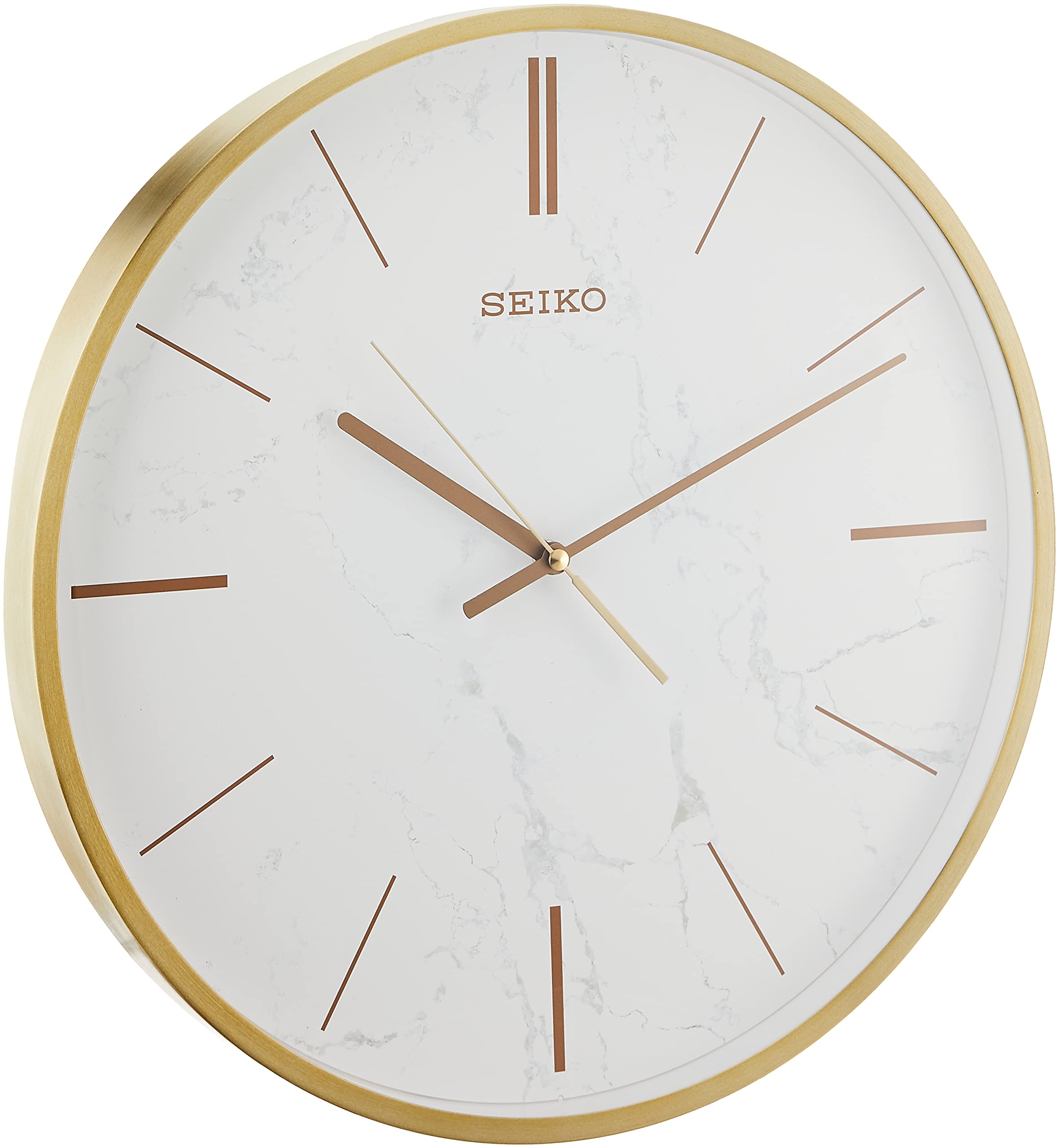 Foto 2 pulgar | Reloj de Pared Seiko Efecto Mármol Blanco 16 cm - Venta Internacional