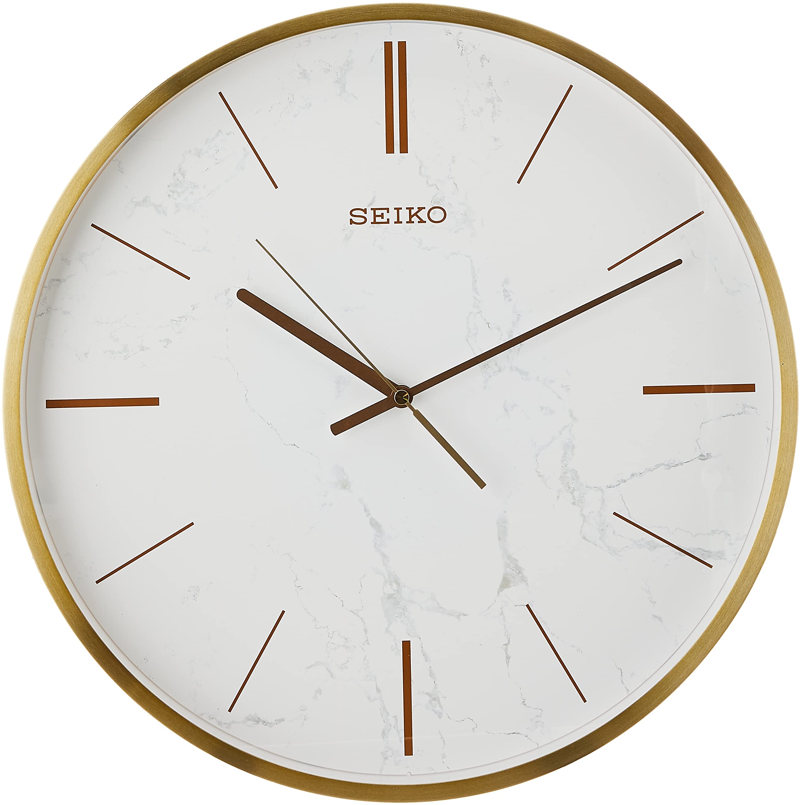 Foto 3 pulgar | Reloj de Pared Seiko Efecto Mármol Blanco 16 cm - Venta Internacional