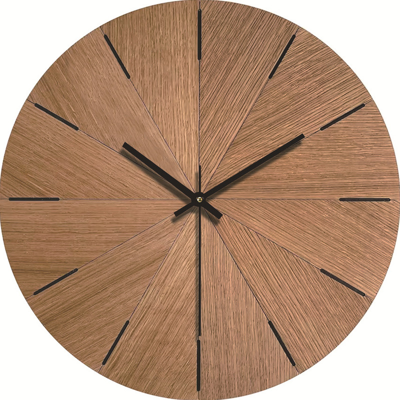 Reloj De Pared Simple Y Silencioso De Madera De 30 Cm De Diámetro - Venta Internacional.