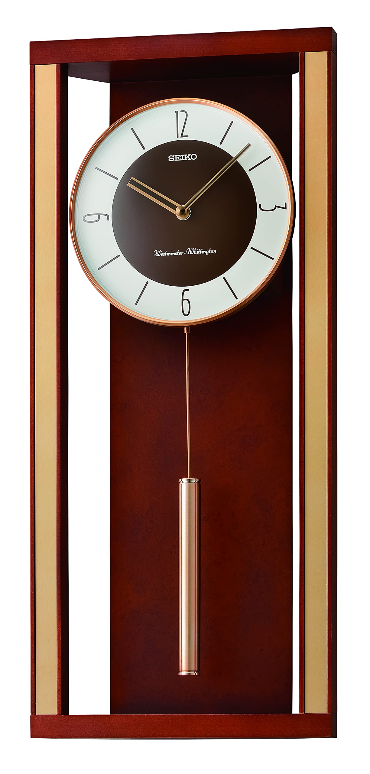 Foto 2 pulgar | Reloj De Pared Seiko Modern Deco Con Péndulo Y Campanillas Dobles - Venta Internacional.