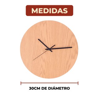 Foto 7 | Reloj De Pared Vintage Silencioso Café