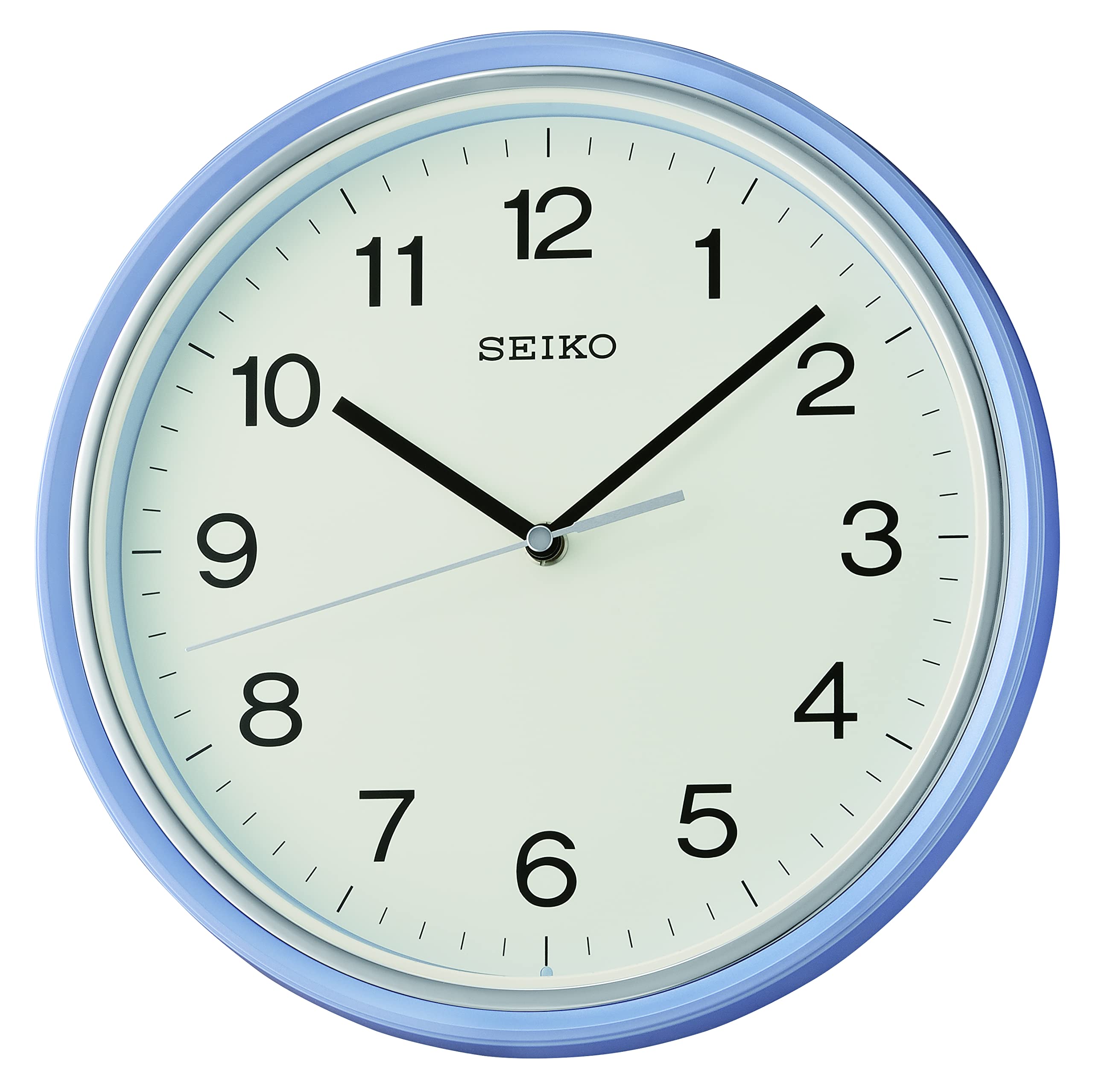 Reloj De Pared Seiko Oita Azul Perla De 28 Cm Con Movimiento De Cuarzo - Venta Internacional.