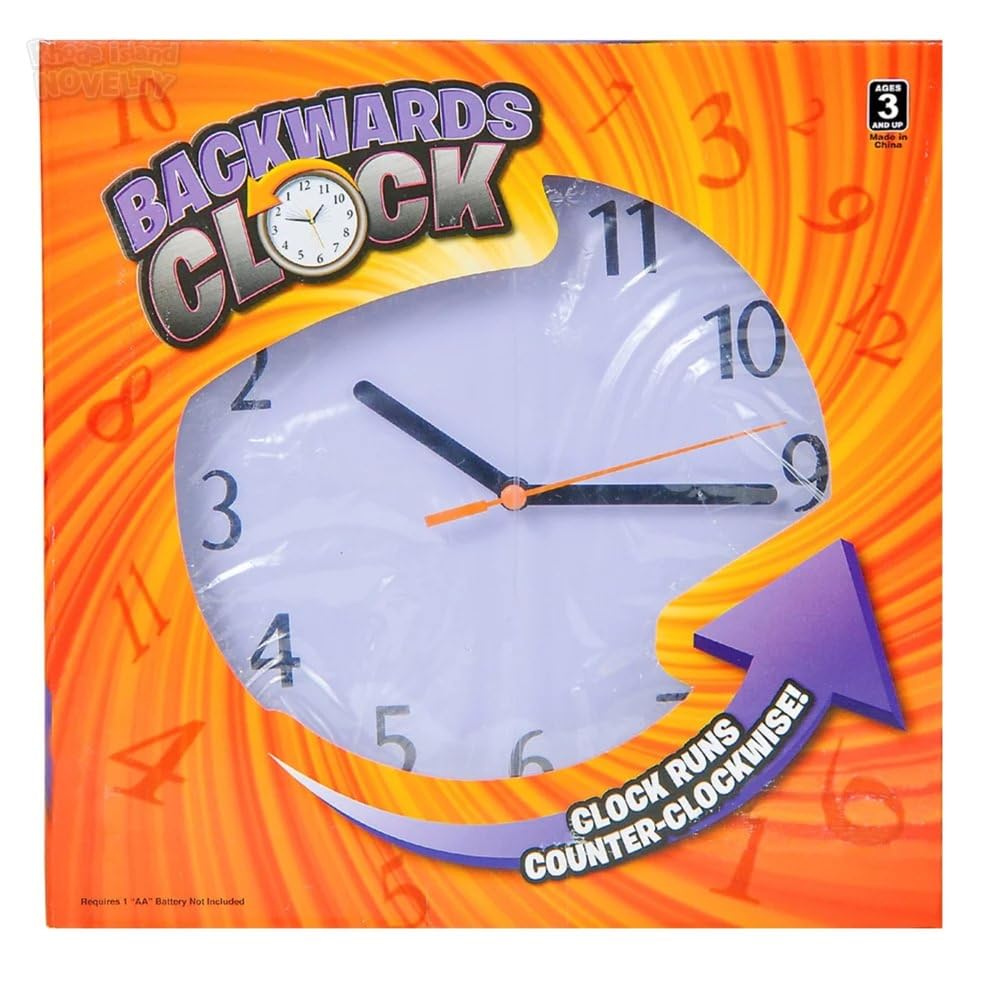 Foto 4 pulgar | Reloj De Pared Rhode Island Novelty 9 Con Reloj Al Revés - Venta Internacional.