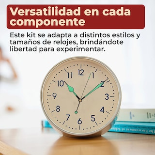 Foto 4 | Mecanismo Para Reloj De Pared Silencioso Con Movimiento De Cuarzo