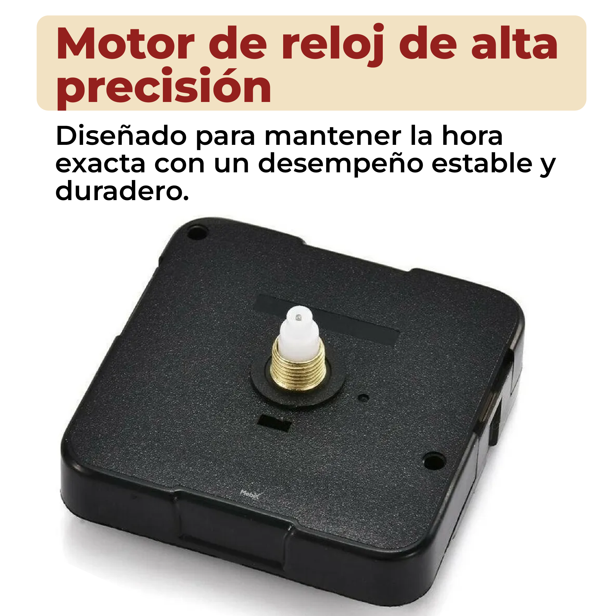 Foto 6 pulgar | Mecanismo Para Reloj De Pared Silencioso Con Movimiento De Cuarzo