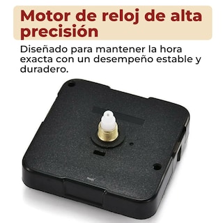 Foto 5 | Mecanismo Para Reloj De Pared Silencioso Con Movimiento De Cuarzo