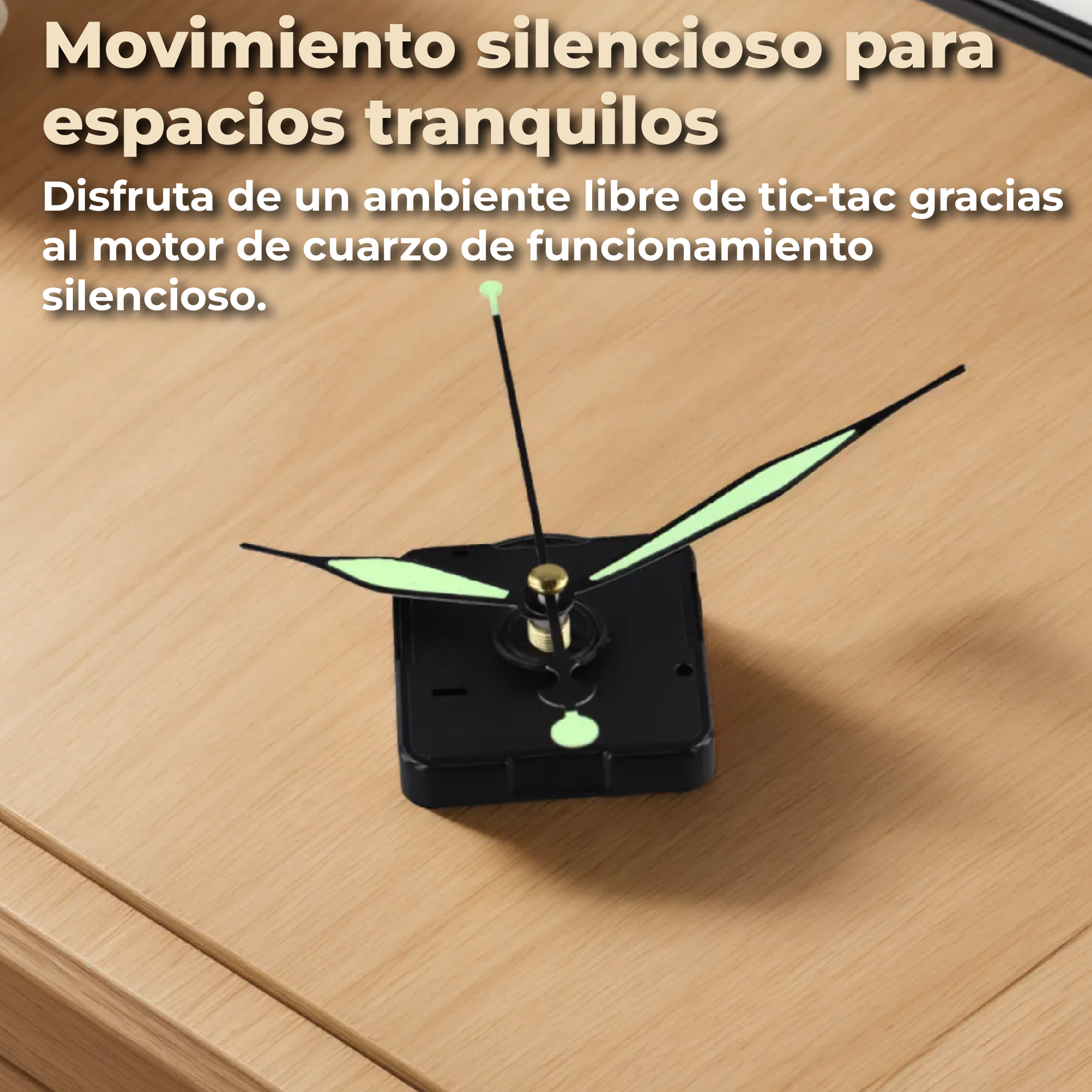 Foto 7 pulgar | Mecanismo Para Reloj De Pared Silencioso Con Movimiento De Cuarzo
