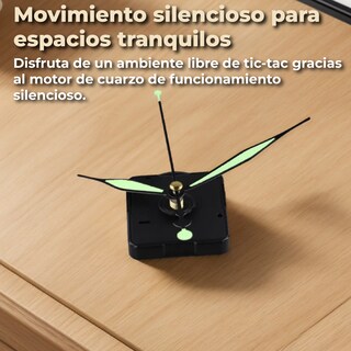 Foto 6 | Mecanismo Para Reloj De Pared Silencioso Con Movimiento De Cuarzo
