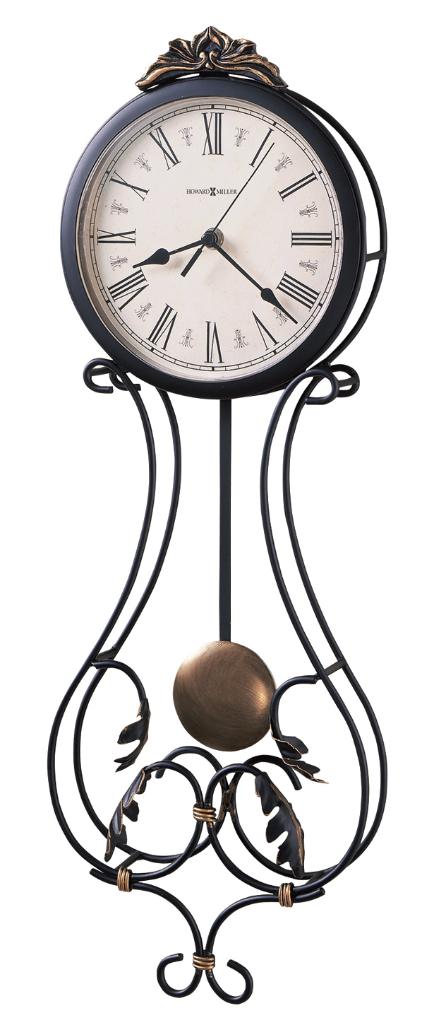 Reloj De Pared Decorativo Howard Miller Estilo Clasico Dpaulina Con Pendulo - Color Gris Carbon