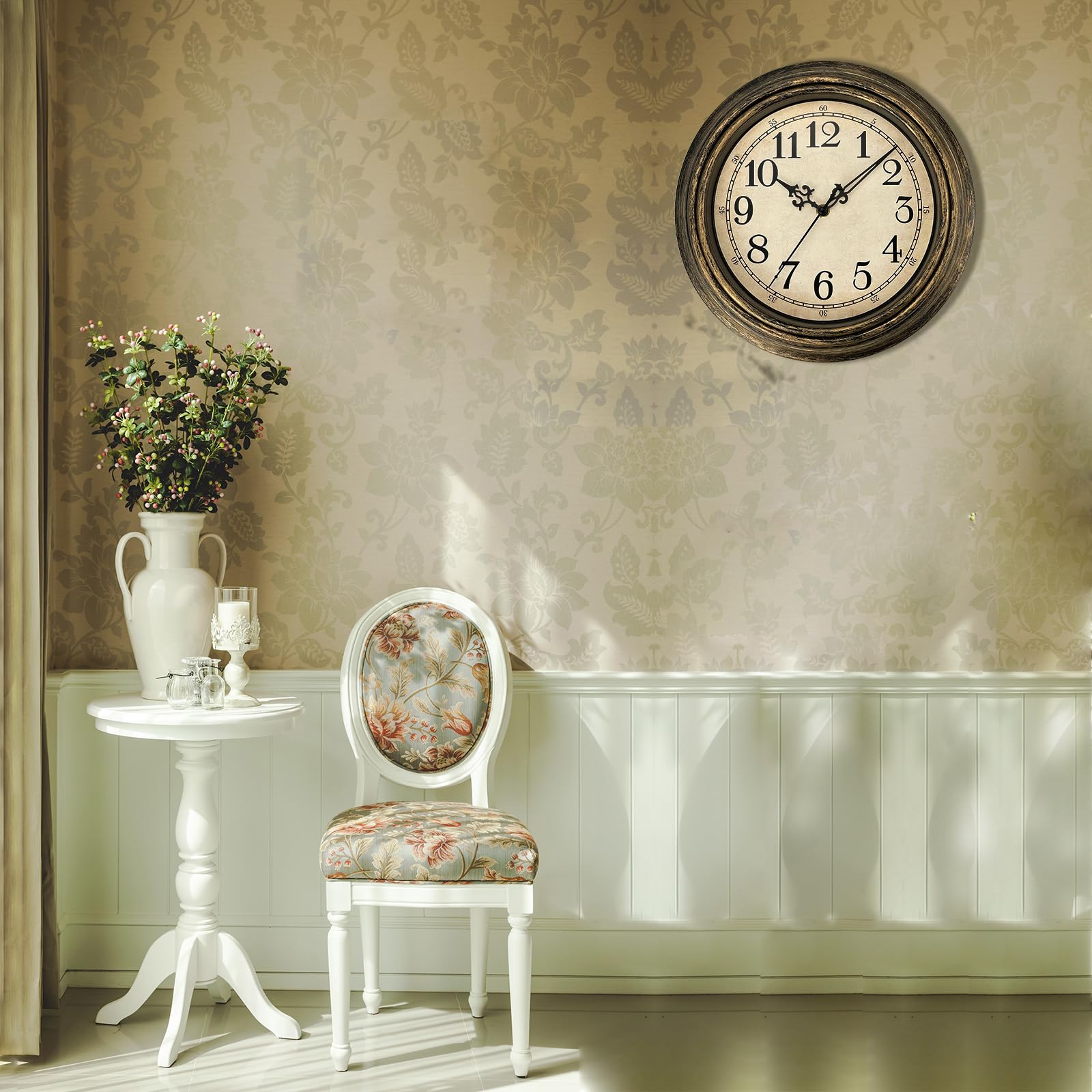 Foto 7 | Reloj De Pared Plumeet, Extra Grande, Retro, 40 Cm, No Hace Tictac - Venta Internacional.