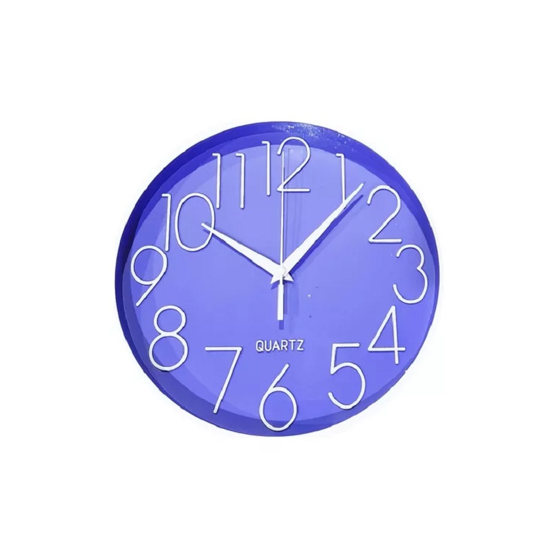 Foto 2 pulgar | Reloj De Pared Mora, Mural Decorativo Redondo, 25 Cm, Silencioso - Venta Internacional.