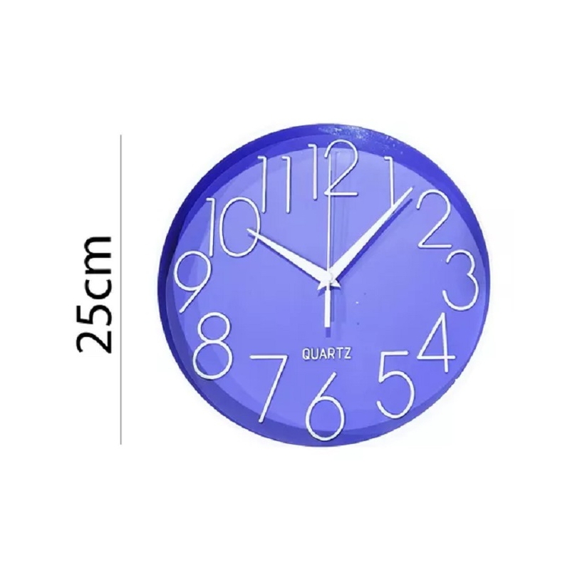 Foto 4 pulgar | Reloj De Pared Mora, Mural Decorativo Redondo, 25 Cm, Silencioso - Venta Internacional.