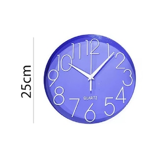 Foto 3 | Reloj De Pared Mora, Mural Decorativo Redondo, 25 Cm, Silencioso - Venta Internacional.