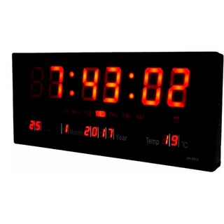 Foto 2 | Reloj Digital De Pared Led Con Sensor De Fecha Y Temperatura - Venta Internacional.