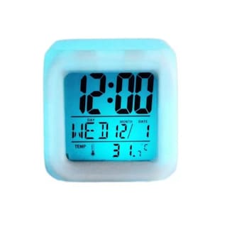 Foto 1 | Reloj Digital Led Alarm Clock Cube Con Temperatura - Venta Internacional.