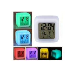 Foto 2 | Reloj Digital Led Alarm Clock Cube Con Temperatura - Venta Internacional.