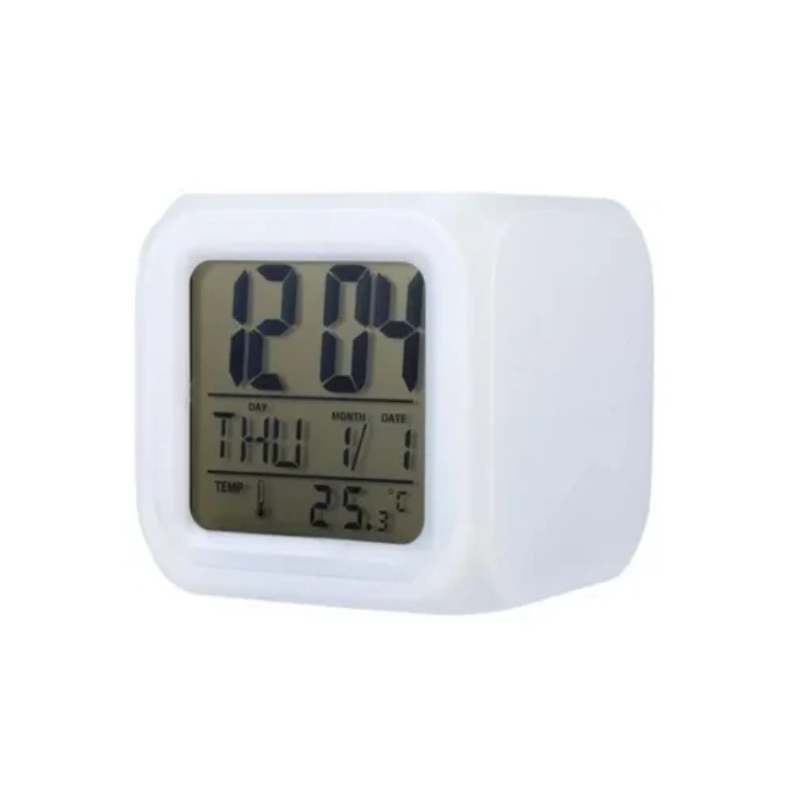 Foto 3 | Reloj Digital Led Alarm Clock Cube Con Temperatura - Venta Internacional.