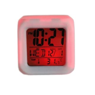 Foto 4 | Reloj Digital Led Alarm Clock Cube Con Temperatura - Venta Internacional.
