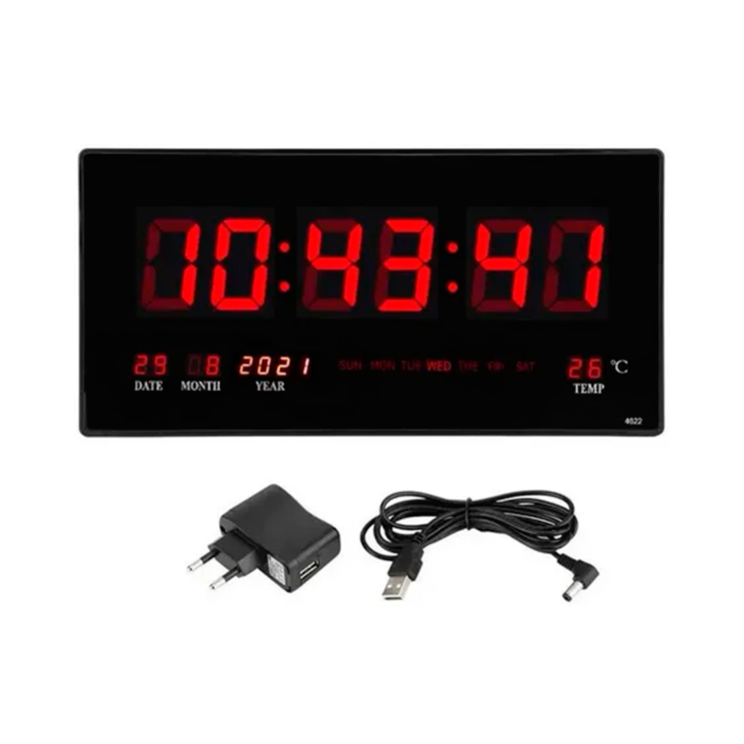 Foto 1 | Reloj de Pared Digital Led - Venta Internacional