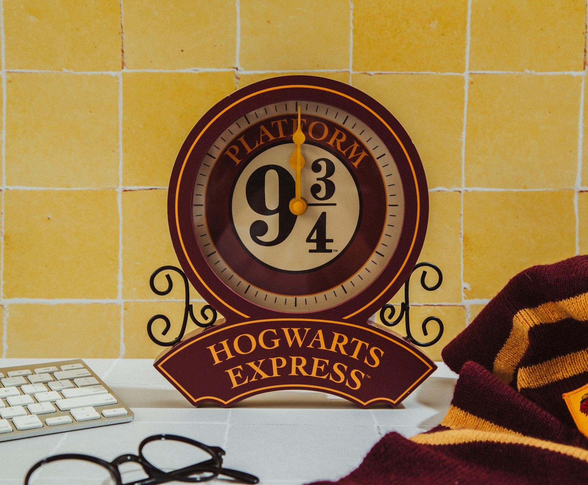 Foto 3 pulgar | Reloj De Pared Plateado Buffalo Harry Potter Con Plataforma 9 3/4 - Venta Internacional.