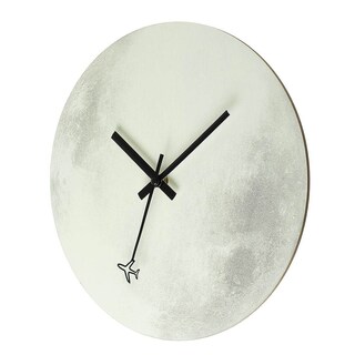 Foto 1 | Reloj de Pared Luna Luminosa de Madera 30 cm - Venta Internacional