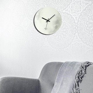 Foto 4 | Reloj de Pared Luna Luminosa de Madera 30 cm - Venta Internacional