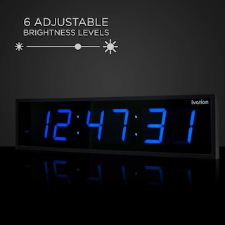 Foto 3 | Reloj Led Digital Ivation, Enorme, De Gran Tamaño, 76 Cm, Azul - Venta Internacional.